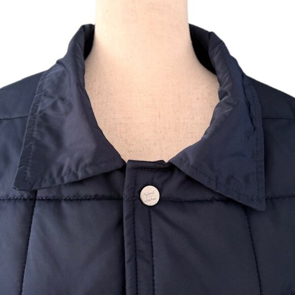 Robert Graham Quilted Snap-Front Weather-Resistant Chore Jacket Navy Blue XL NWT - Picture 3 of 16